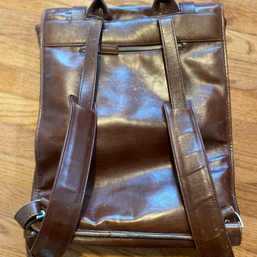 Samsonite Brown Leather Backpack. - image 2